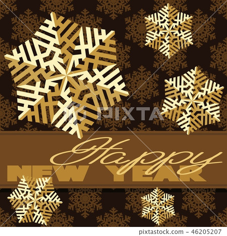 Holiday card with snowflakes and says. Holiday card with snowflakes and says. 46205207