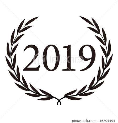 2019 Silhouette New Year Icon - Stock Illustration [46205393] - PIXTA