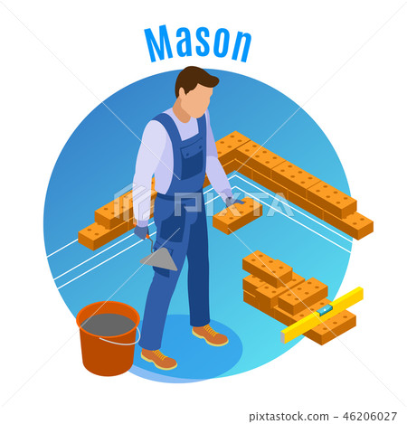 Craftsman isometric background 46206027