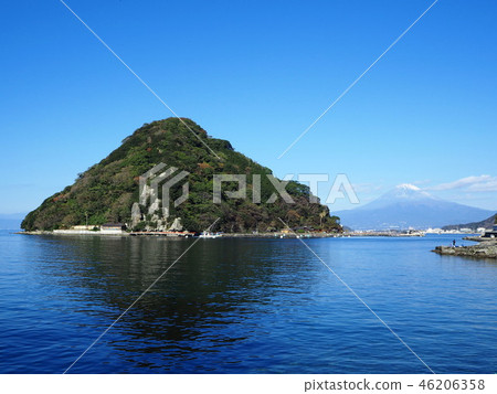 Landscape of Awashima and Fuji 46206358