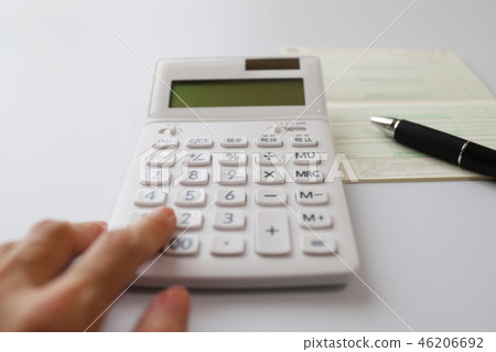 Household image calculator and passbook 46206692