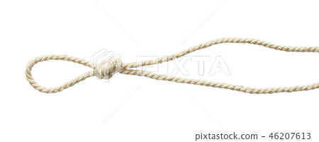 Beige cotton rope with knot and loop 46207613