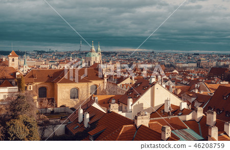 traditional Prague city photo 46208759