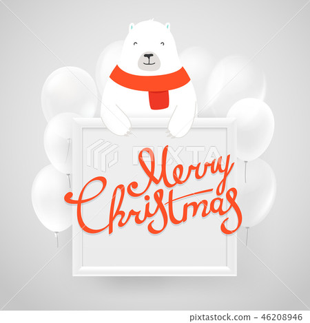 White frame on a wall with flying white balloons White frame on a wall with flying white balloons 46208946
