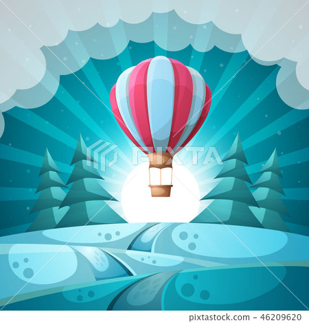 Winter landscape. Merry christmas, new year. Winter landscape. Merry christmas, new year. 46209620