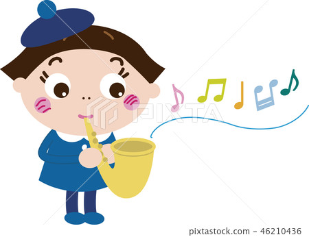 Blow the wind instrument (Opup girl 19) Blow the wind instrument (Opup girl 19) 46210436