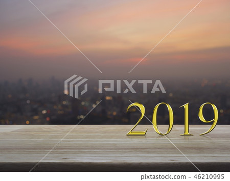 Happy new year 2019 cover concept 46210995