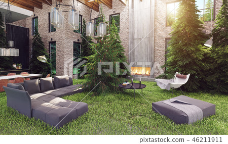 forest in the home interior. forest in the home interior. 46211911