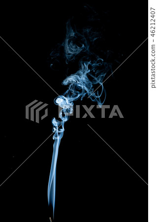 White smoke on black background White smoke on black background 46212407