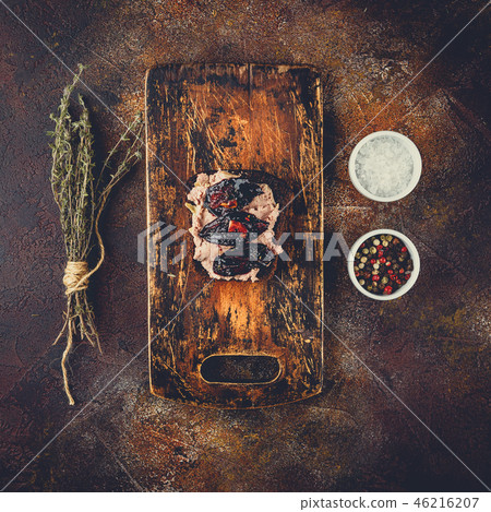 Homemade duck liver patee with dried plums Homemade duck liver patee with dried plums 46216207