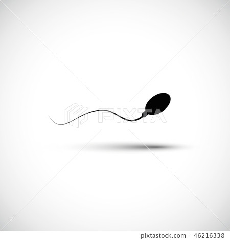 single human sperm icon vector illustration 46216338