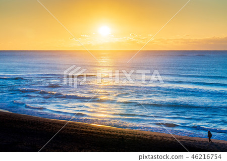 Sea coast sunrise 46216754