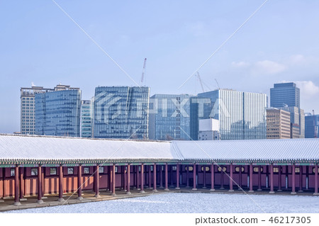 走廊,景福宮,鐘路區,首爾 走廊,景福宮,鐘路區,首爾 46217305