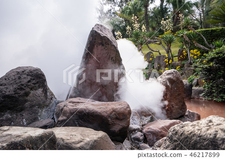 日本 溫泉 海地獄 蒸氣 周邊 觀光 景點 温泉 国指定名勝 umi jigoku see hell 46217899
