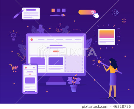Website builder concept 46218756