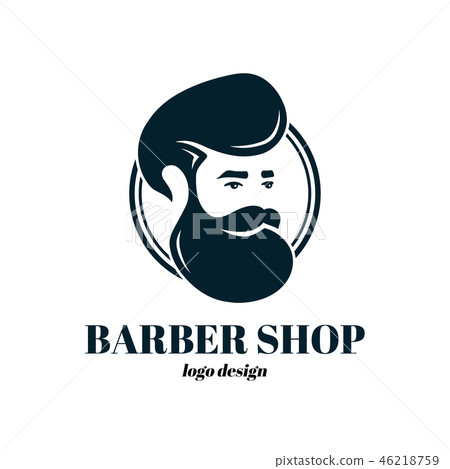 Barber shop template logo design. Vector  46218759