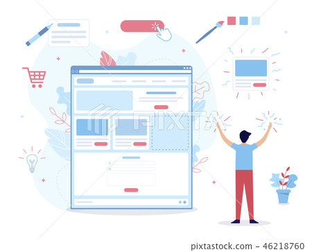 Website builder concept 46218760