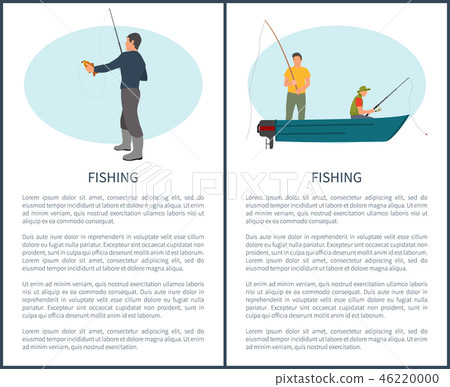 Fishering Hobby and Recreation Vector Brochure 46220000