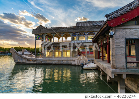 北京頤和園石舫 中国北京観光スポット Summer Palace in Beijing 頤和園清宴舫 46220274