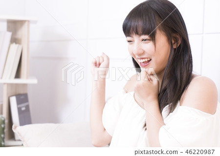 美女開心的居家生活時光 46220987