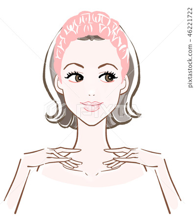 20s beauty care image Lymphatic massage hands open eyes 20s beauty care image Lymphatic massage hands open eyes 46221722