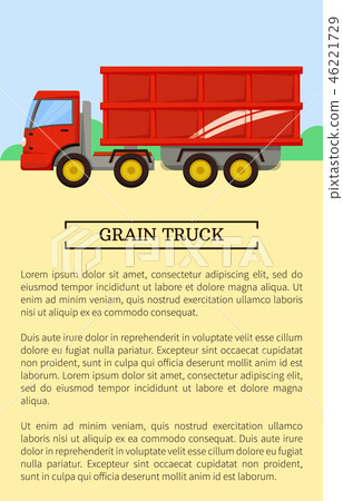 Agricultural Machinery Icon, Cartoon Vector Banner 46221729