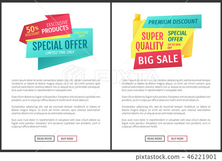 Special Offer and Big Sale Vector Illustration 46221901