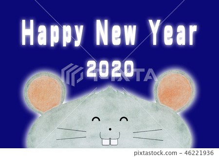 新年賀卡材料2020 46221936