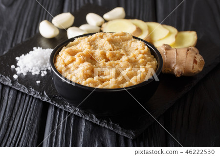 Ginger Garlic paste Fresh mashed Adrak and Lahsun Ginger Garlic paste Fresh mashed Adrak and Lahsun 46222530