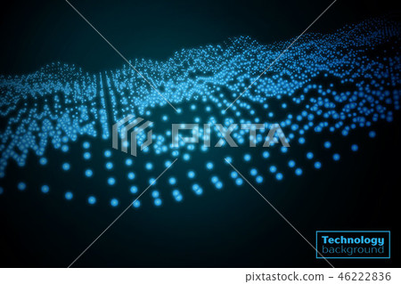 Technology particles background - Stock Illustration [46222836] - PIXTA