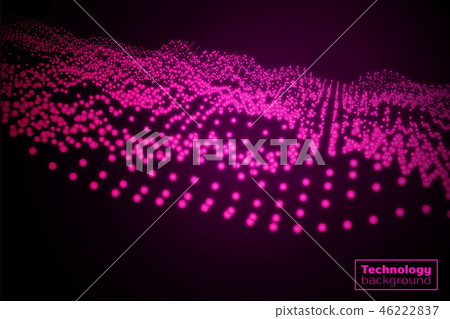 Technology particles background - Stock Illustration [46222837] - PIXTA