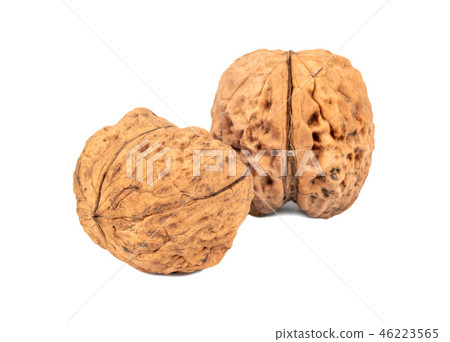 Two large walnuts 46223565