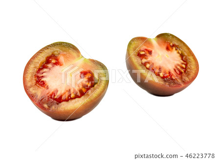 Two halves kumato tomato 46223778