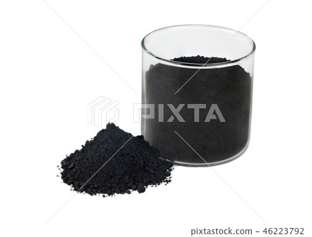 Black powder in glass 46223792