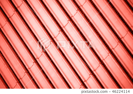 Stripes of concrete facade wall pattern. 46224114