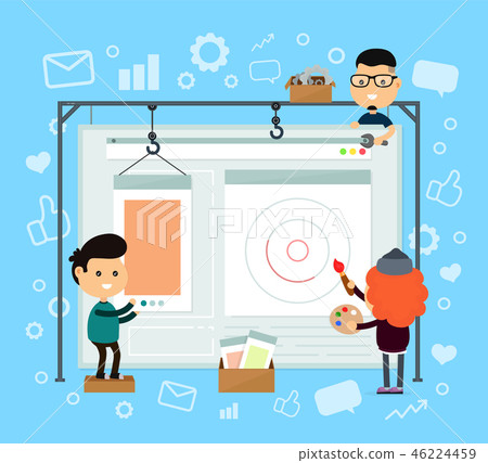 Web design and development. Web site Web design and development. Web site 46224459