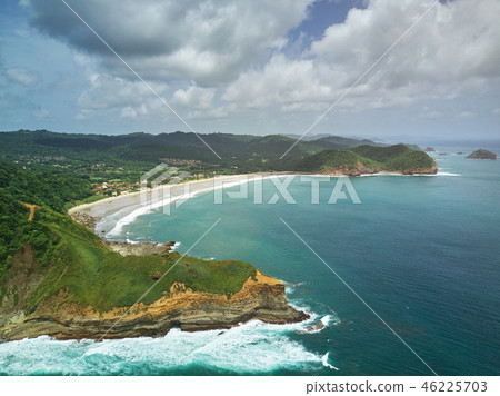 Ocean landscape aerial view Ocean landscape aerial view 46225703