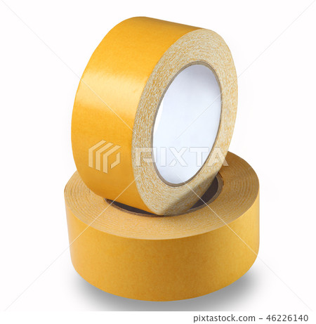 Two rolls of yellow double-sided tape  46226140