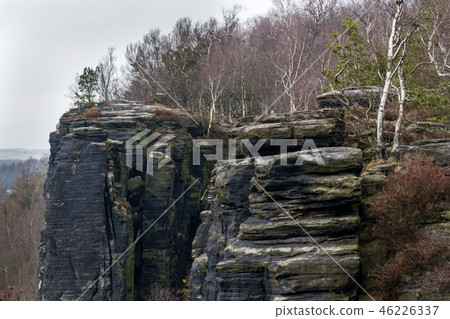 Tisa rocks or Tisa walls in Czech Republic Tisa rocks or Tisa walls in Czech Republic 46226337