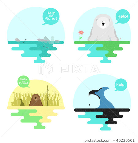 Illustration on the theme of global warming. 46226501