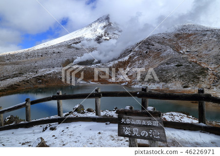 北海道Daisetsuzan Asahidake索道從觀察點出發的風景 北海道Daisetsuzan Asahidake索道從觀察點出發的風景 46226971
