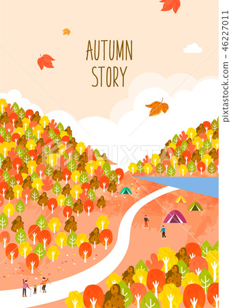 Autumn greeting illustration Autumn greeting illustration 46227011