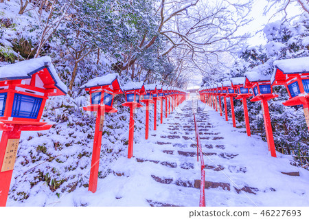 Kyoto Kifune Shrine in winter Kyoto Kifune Shrine in winter 46227693