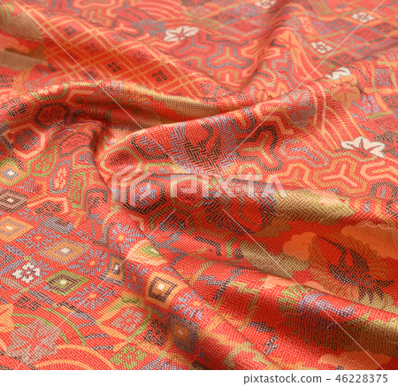 Komon pattern kimono fabric image Komon pattern kimono fabric image 46228375