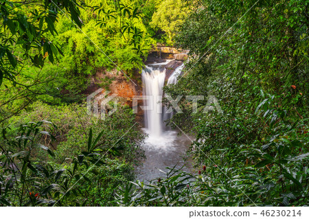 Haew Suwat Waterfall in Khao Yai Park, Thailand Haew Suwat Waterfall in Khao Yai Park, Thailand 46230214