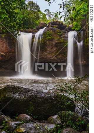 Haew Suwat Waterfall in Khao Yai Park, Thailand Haew Suwat Waterfall in Khao Yai Park, Thailand 46230215