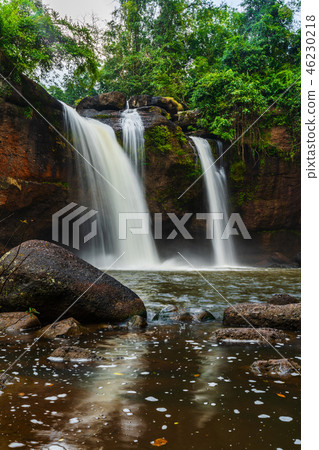 Haew Suwat Waterfall in Khao Yai Park, Thailand Haew Suwat Waterfall in Khao Yai Park, Thailand 46230218
