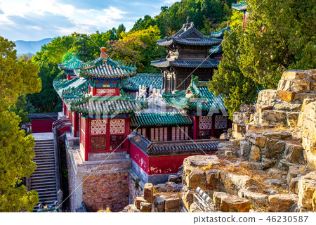 中國北京旅遊景點頤和園 中国北京観光スポット Summer Palace Beijing 傳統建築 46230587