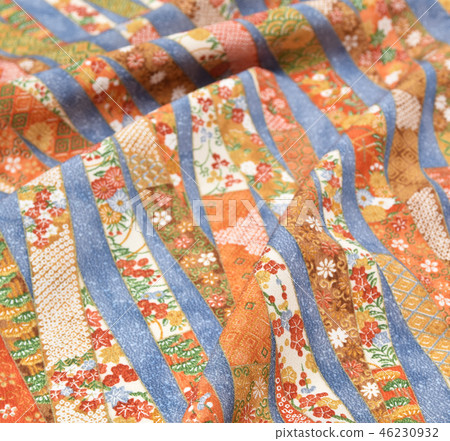 Komon pattern kimono fabric image 46230932