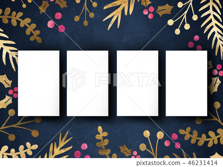 Namecard mockup template background flower border Namecard mockup template background flower border 46231414